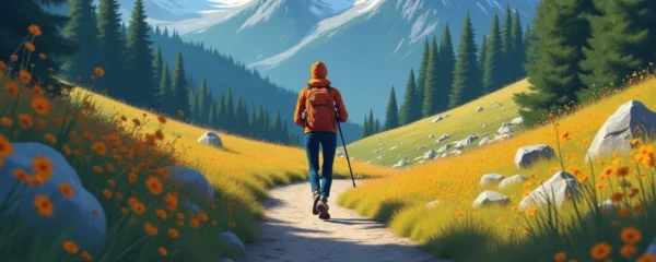 randonnée en pleine nature